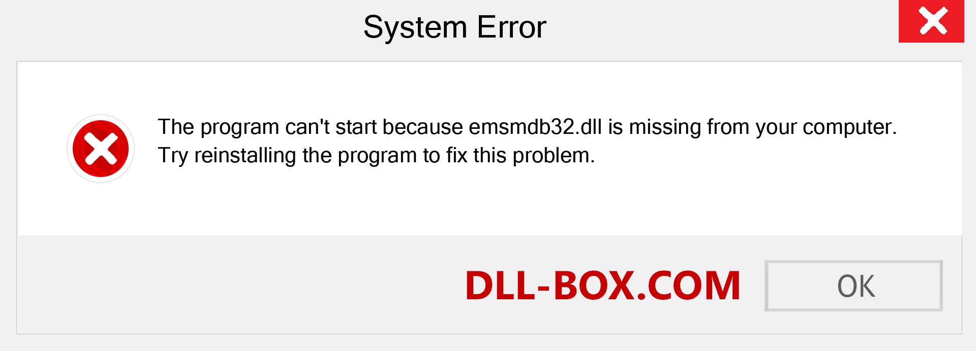  emsmdb32.dll file is missing?. Download for Windows 7, 8, 10 - Fix  emsmdb32 dll Missing Error on Windows, photos, images